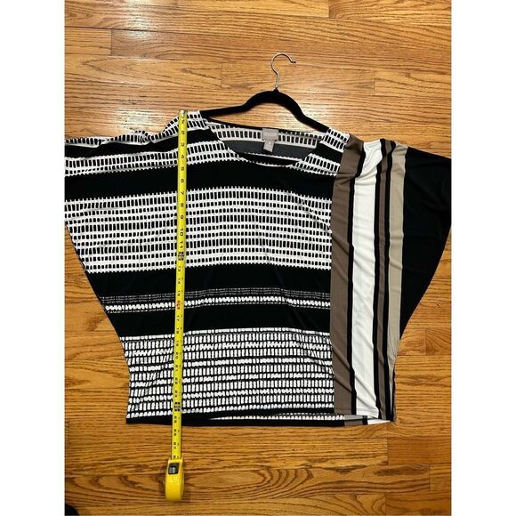 Chico’s Women’s Color Block Tunic Blouse Elegant Casual Formal Top. Size 3, XL. - Picture 5 of 9